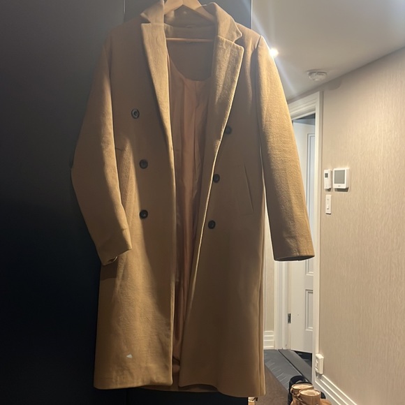 Camel Coloured 3/4 Coat - Picture 2 of 7